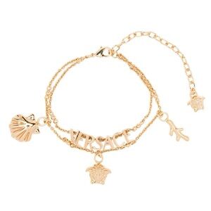 VERSACE De La Mer Medusa charms logo bracelet